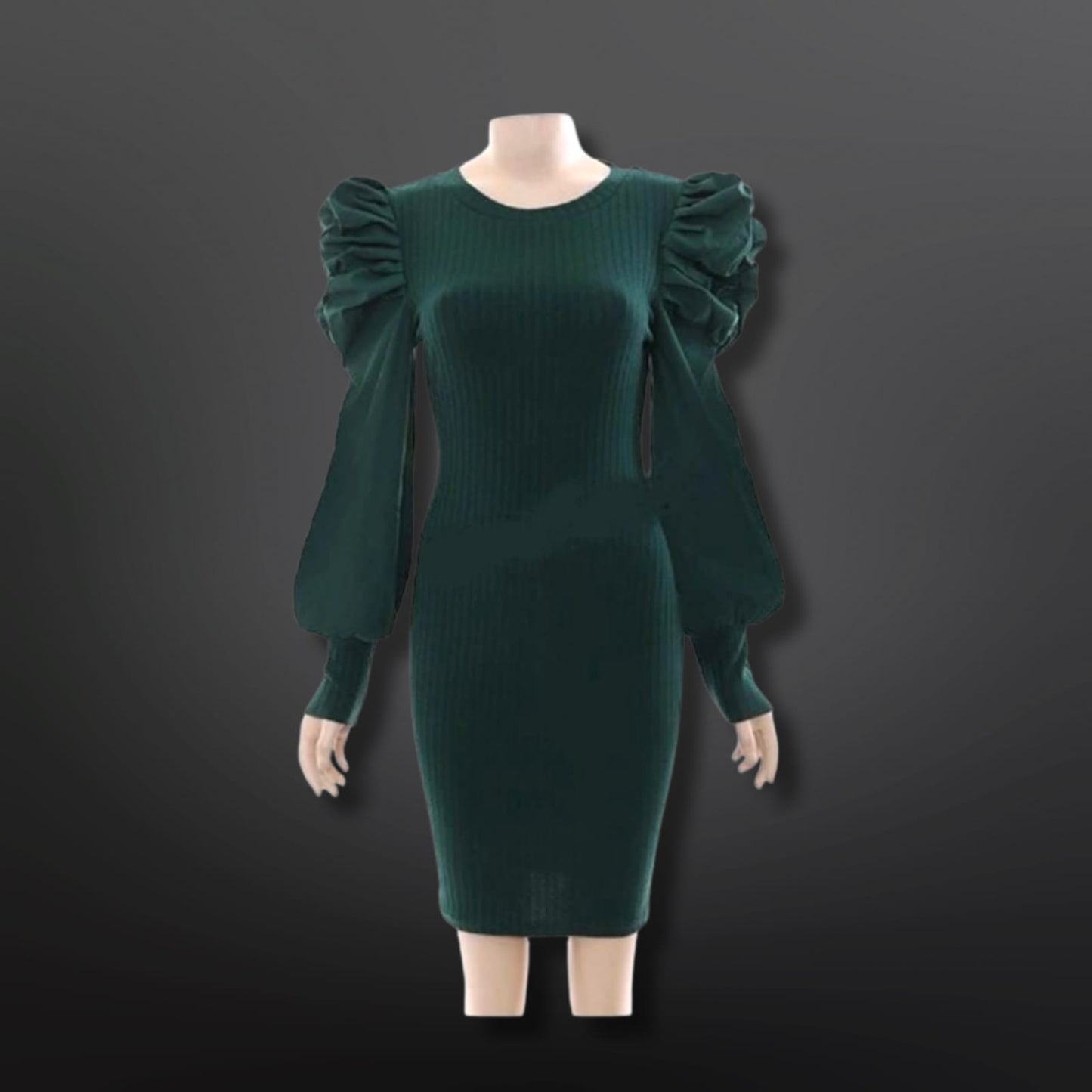 Puff sleeves dress