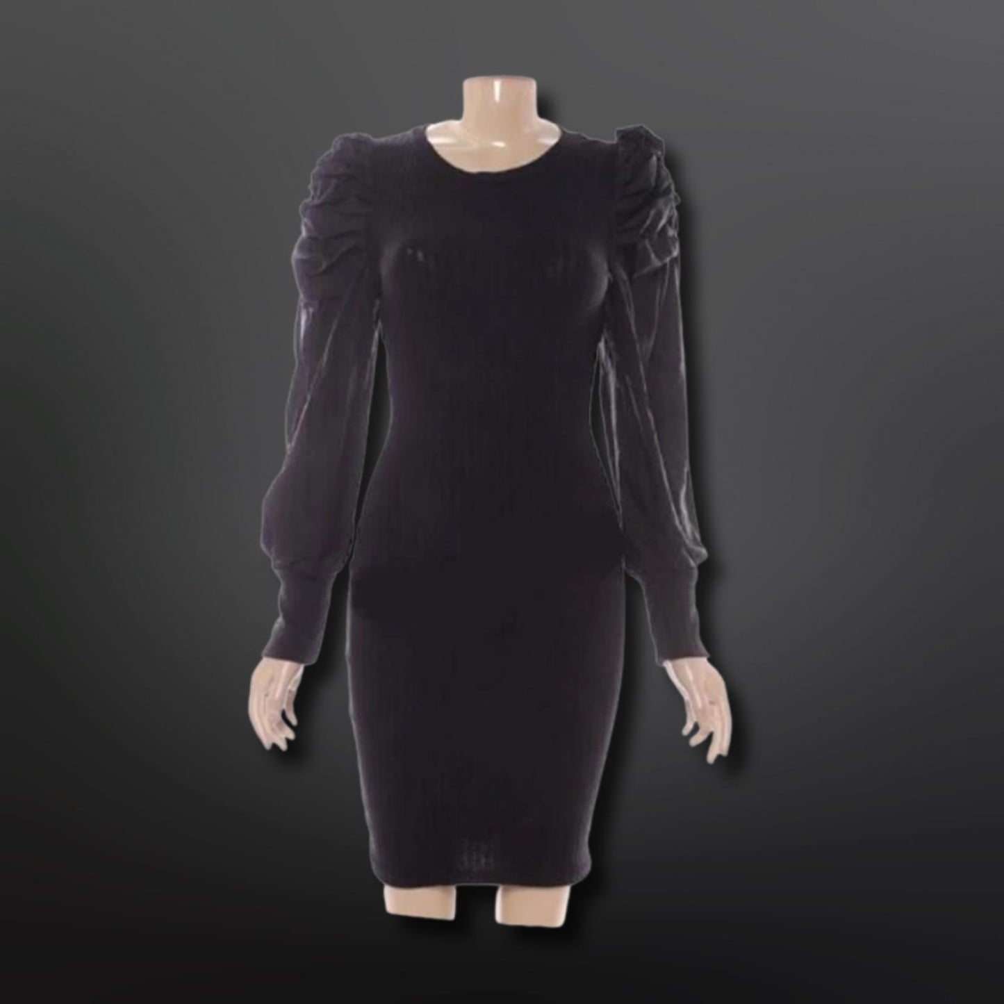 Puff sleeves dress