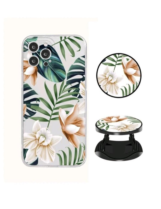 Tropical print case cover