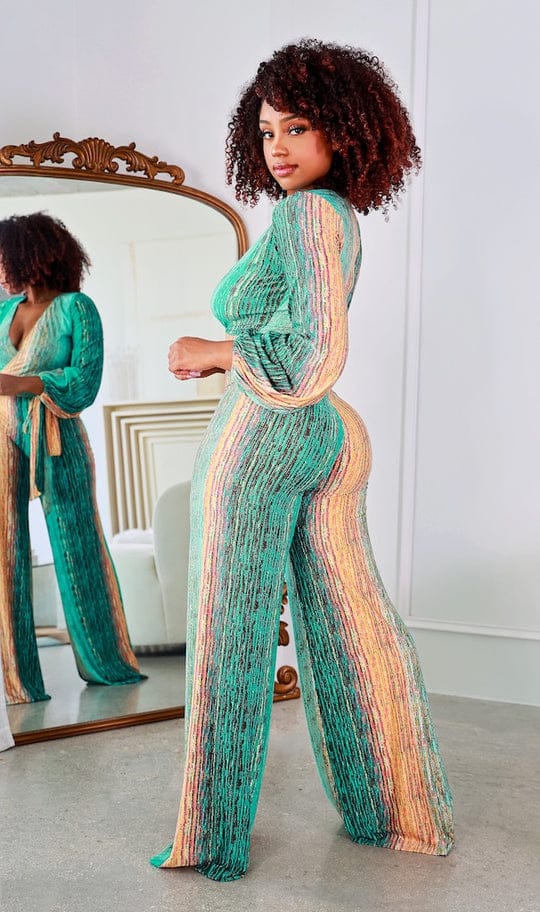 Tie dye jumpsuit.