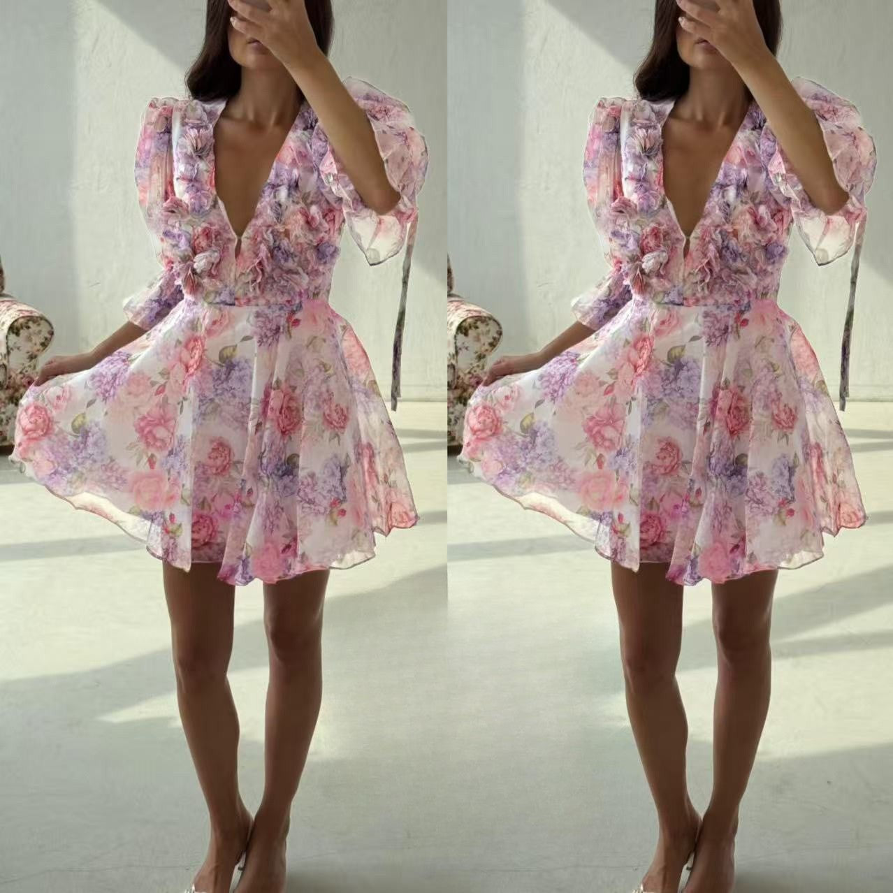 Short floral dress