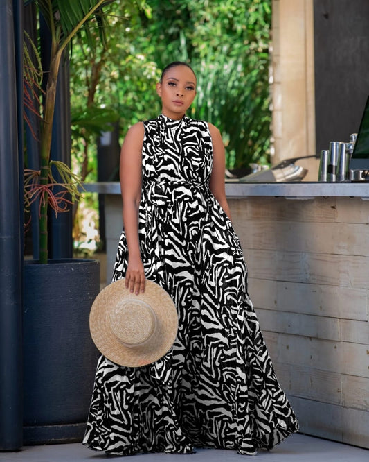Geometric Maxi dress