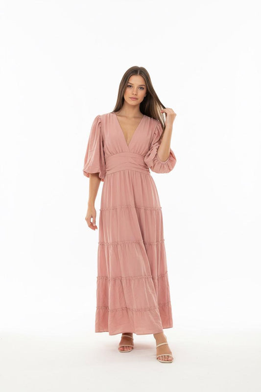 Baloon sleeves flowy dress