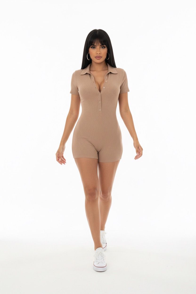 ribbed playsuit
