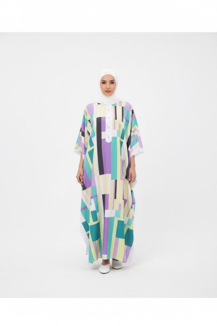 Multi colour kaftan