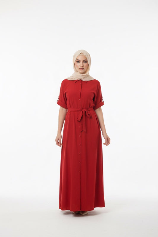 flowy dress with buttons down