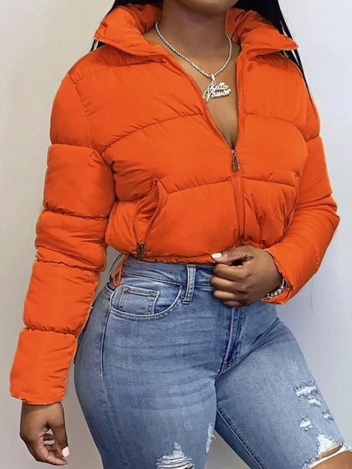 Orange Bomber jacket