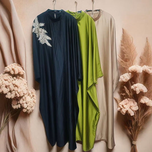 satin open dress