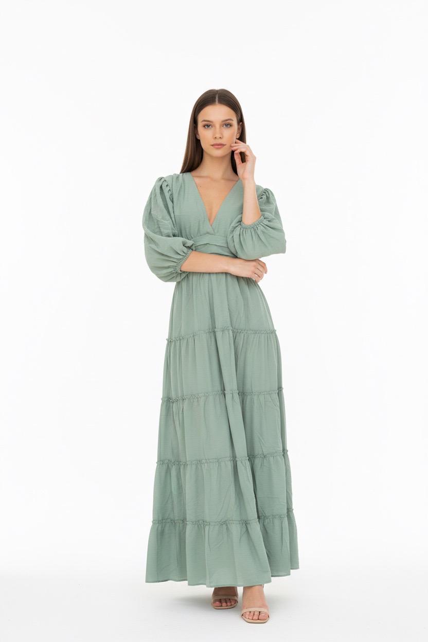 Baloon sleeves flowy dress