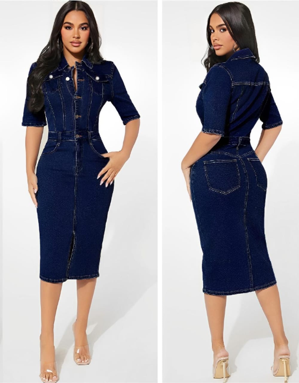 Denim bodycon dress