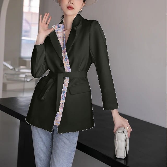 Belted Ladies Formal coat