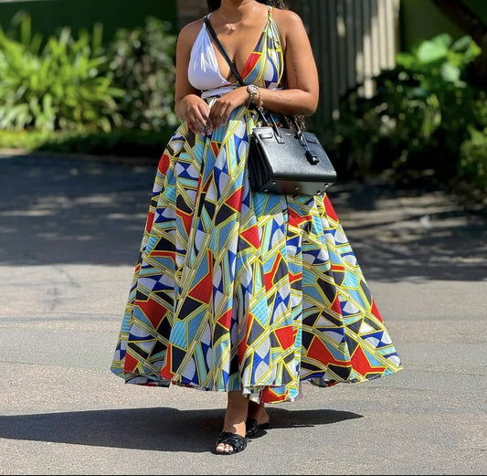 Multi color flowy dress