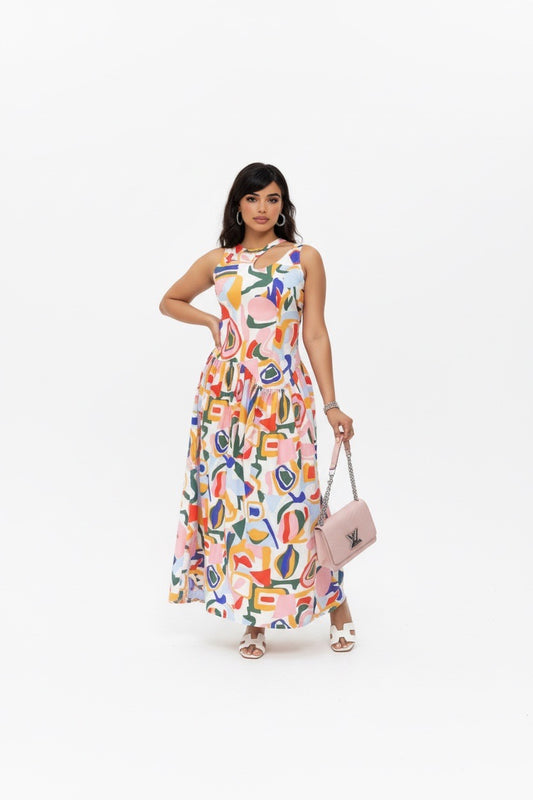 sleveless figure hugging dress