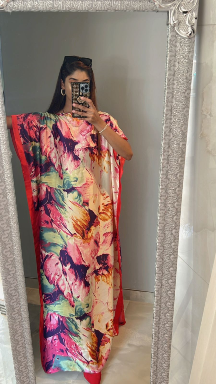 Pink summery shade kaftan