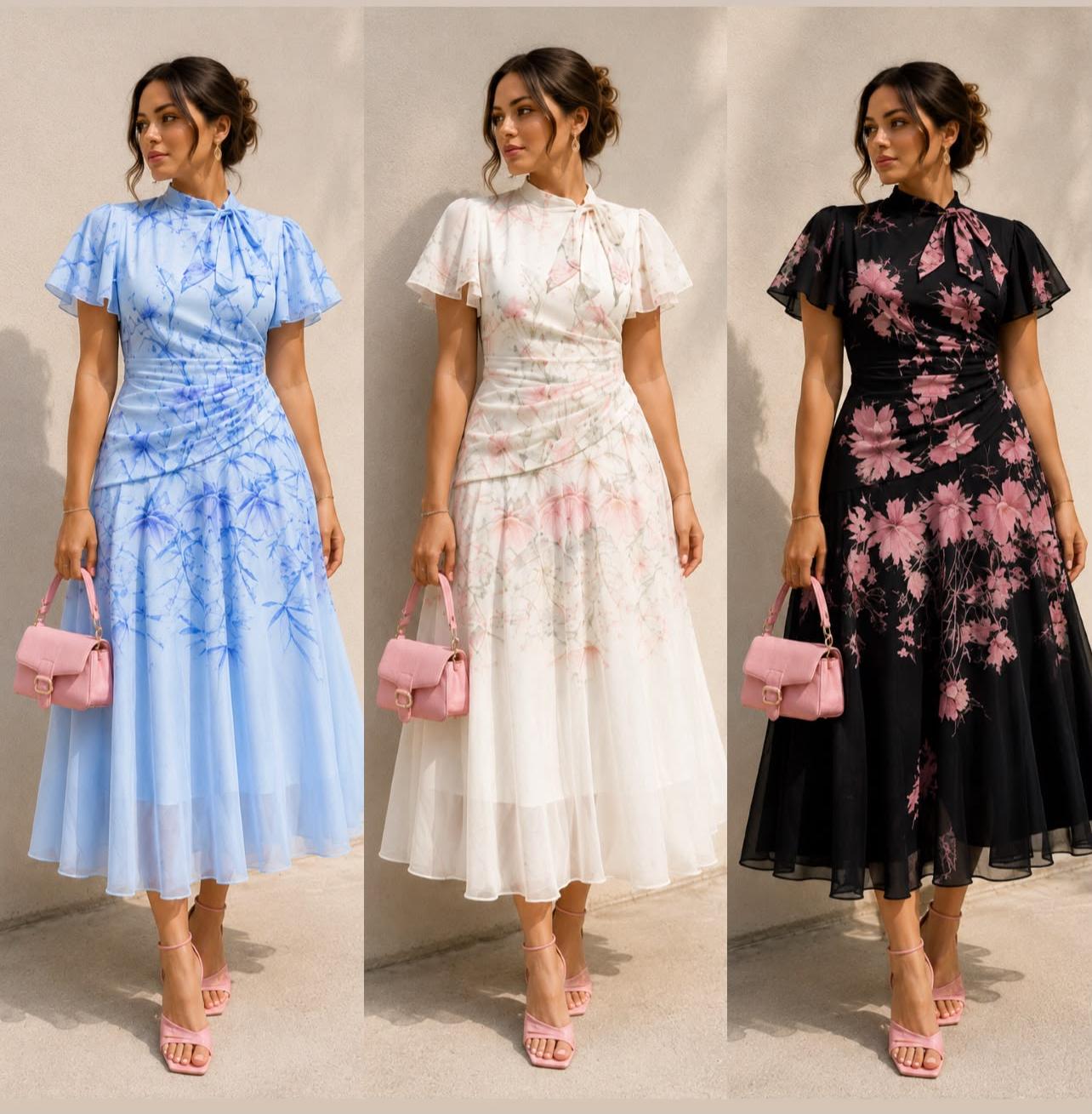 Floral flare dress