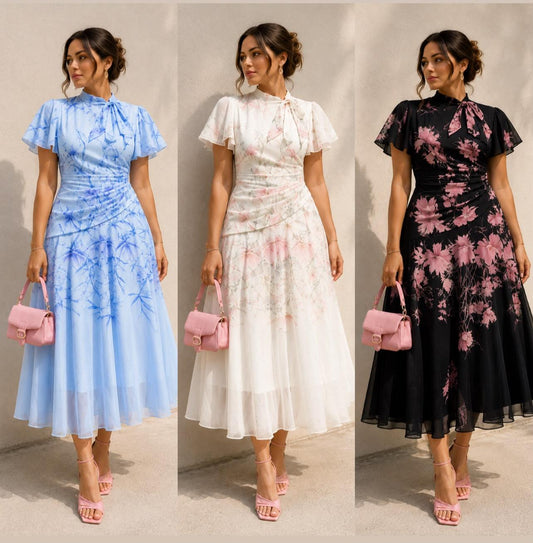 Floral flare dress