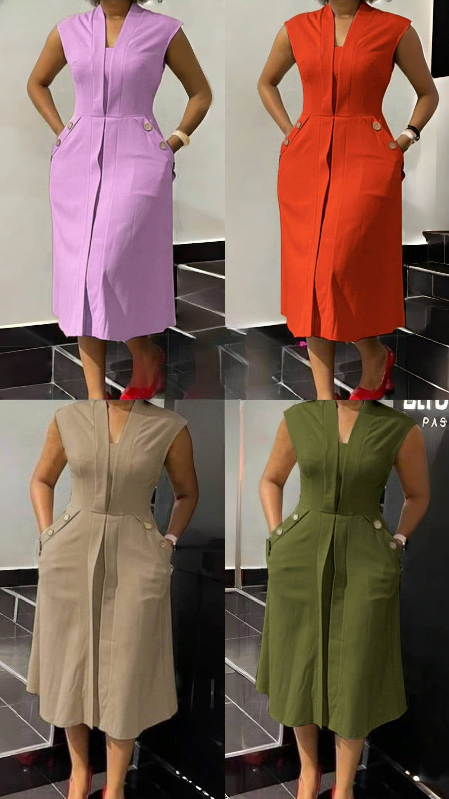 pocket side dress