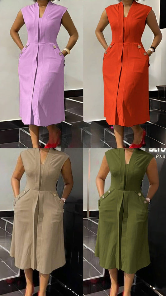 pocket side dress