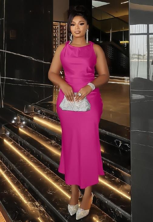 round neck full cover dress