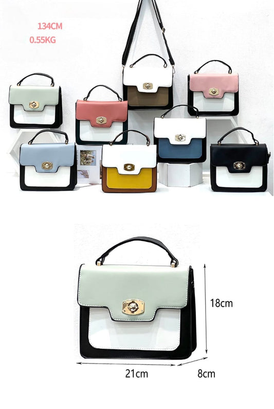 Square base handbag