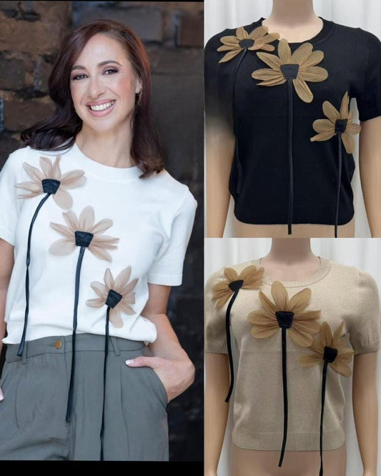 flower designed top