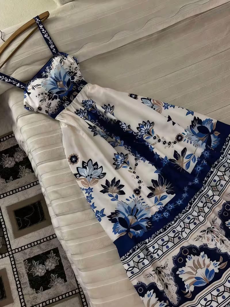 flowy floral dress