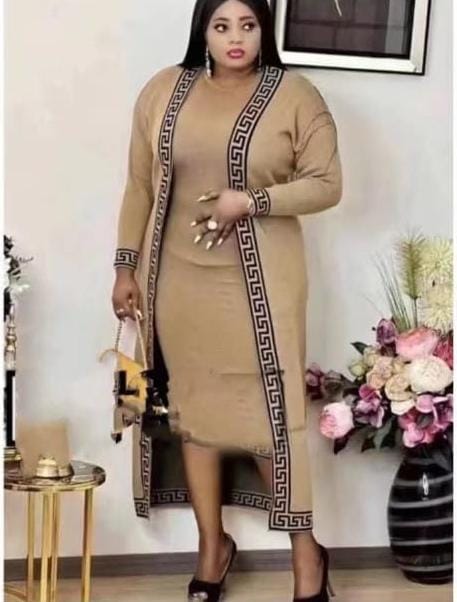 Beige Cardigan set
