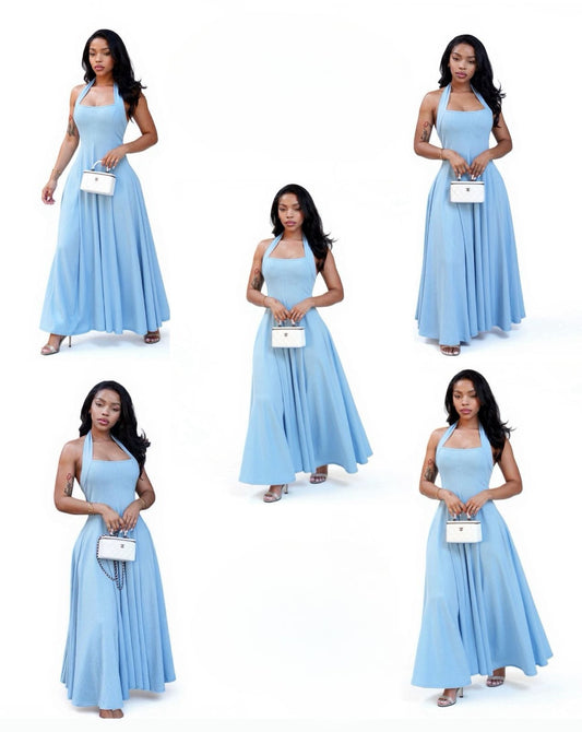 open front and back dress