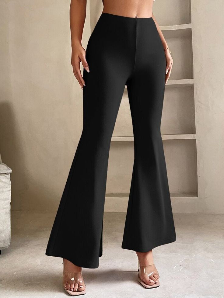 High waisted flare pants – ClothingCo