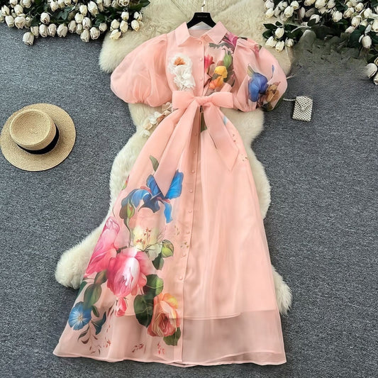 FLORAL FLARE DRESS