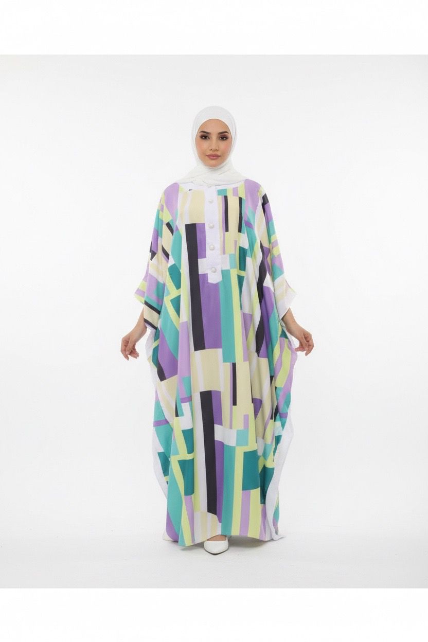 Multi colour kaftan