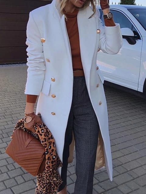 Double button coat