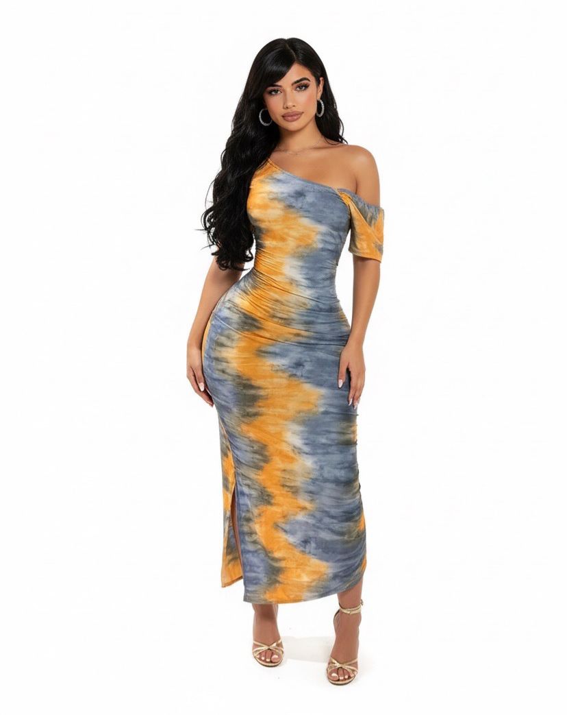 side slit bodycon dress