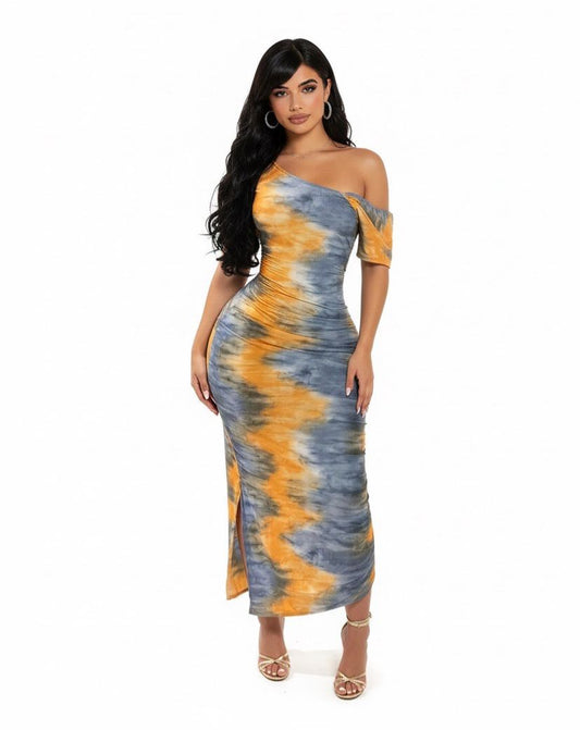 side slit bodycon dress