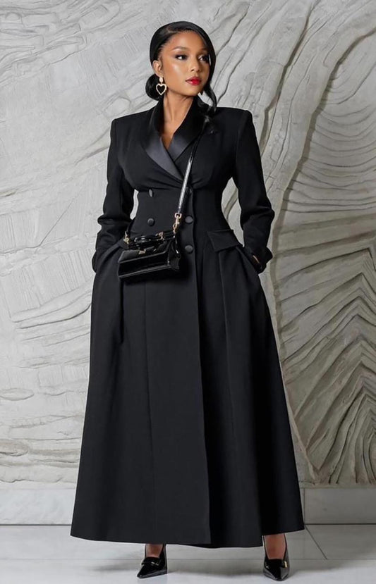 long full cover dress coat