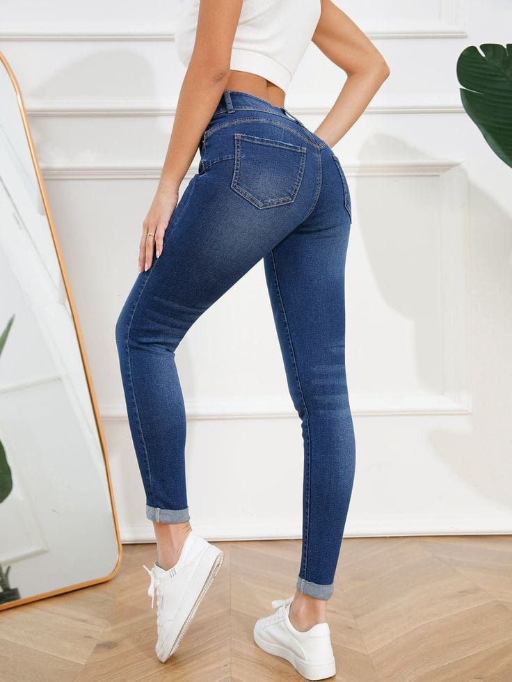 skinny blue jeans – ClothingCo