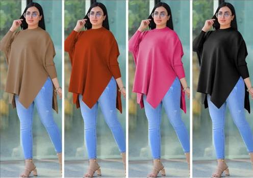 Oversized jersey top