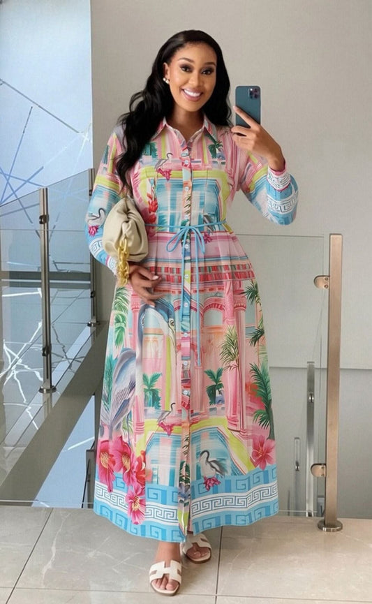 colorful formal elegant dress