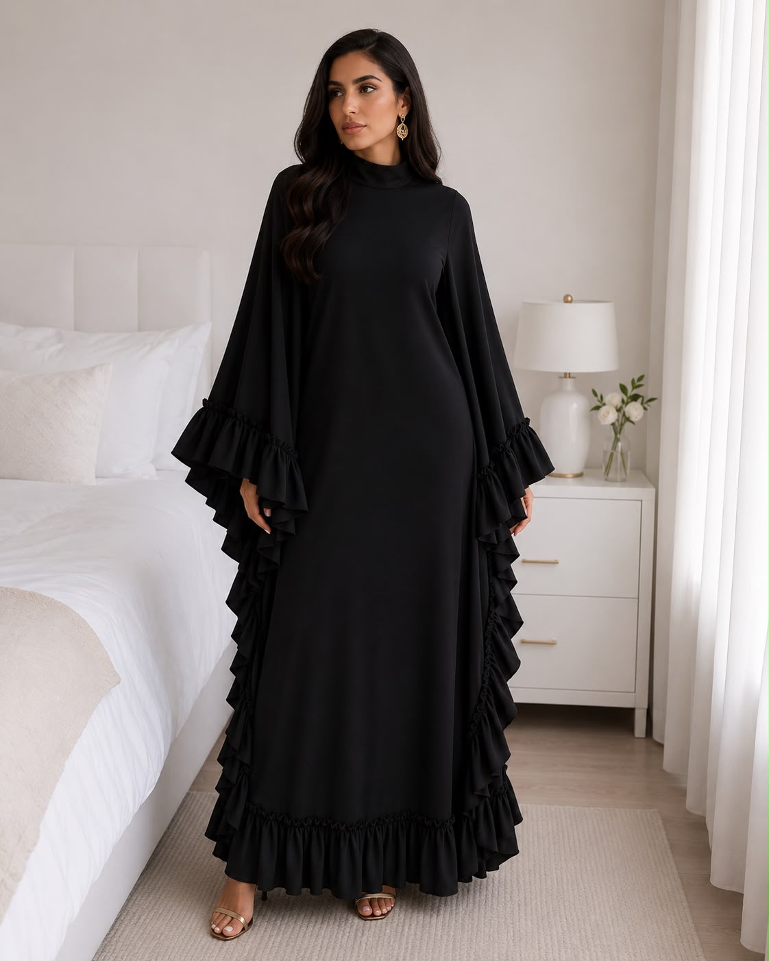 BLACK FULL COVER DRESS