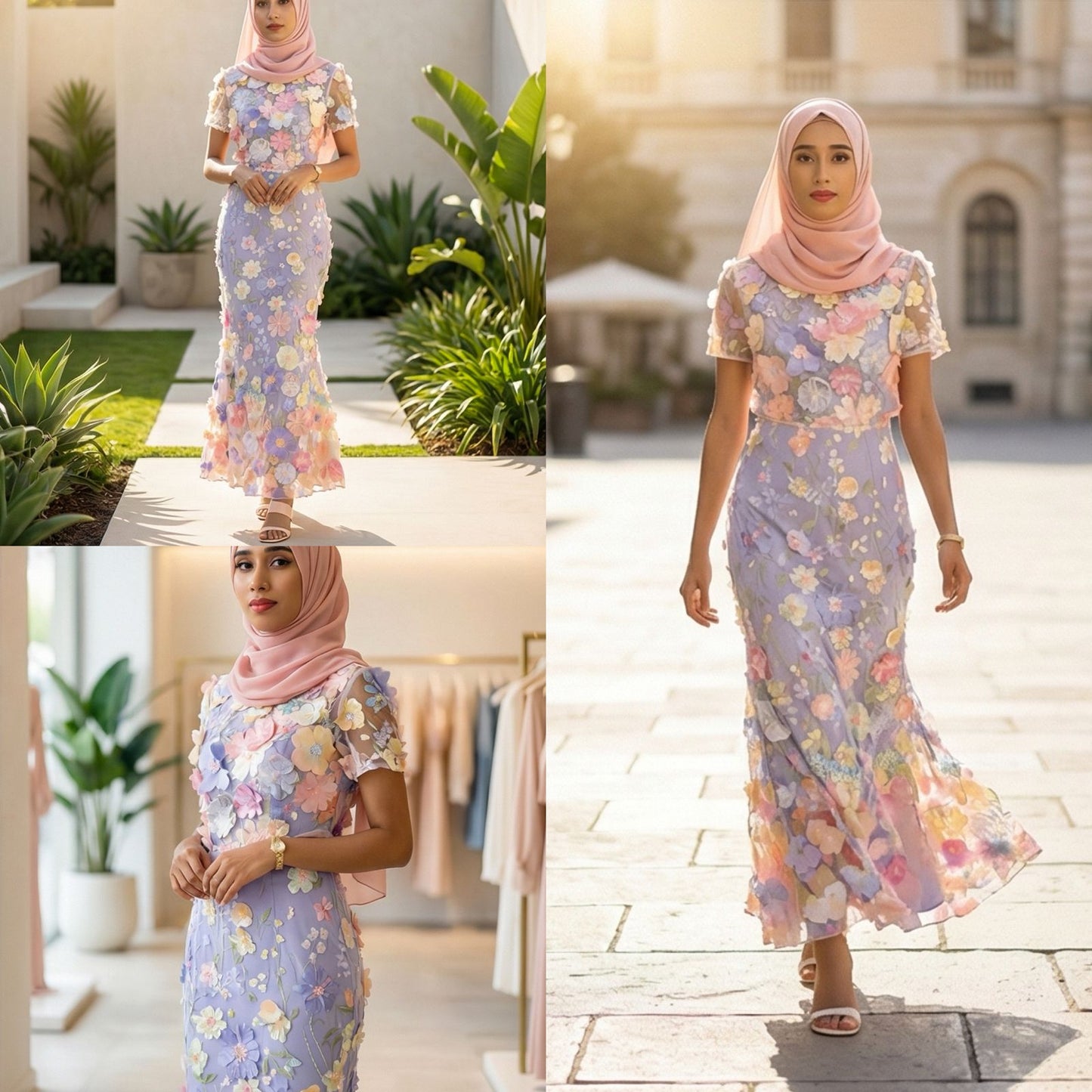 Floral colorful dress