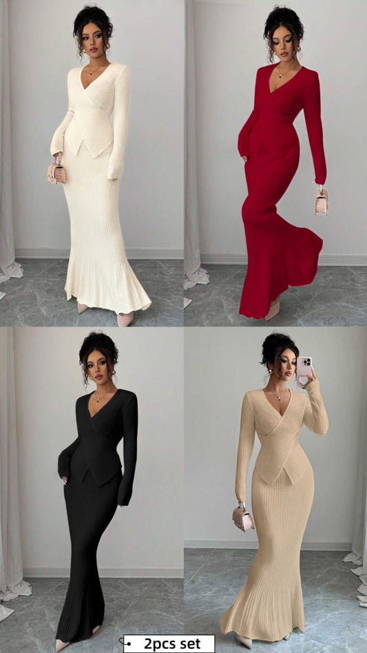 knit bodycon two piece
