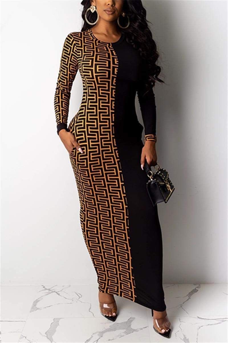 Two tone Maxi Dress