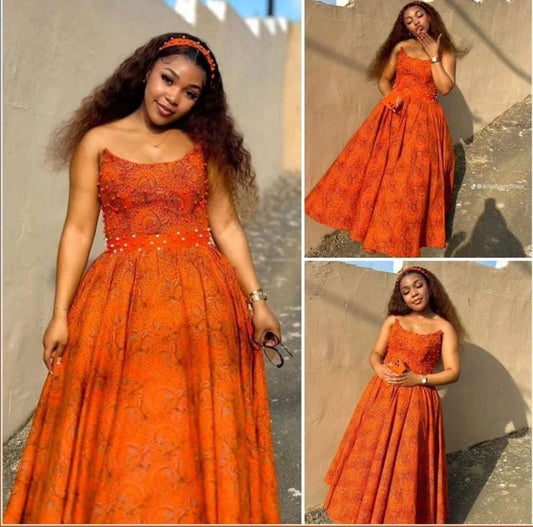 Boob tube modern traditional dress