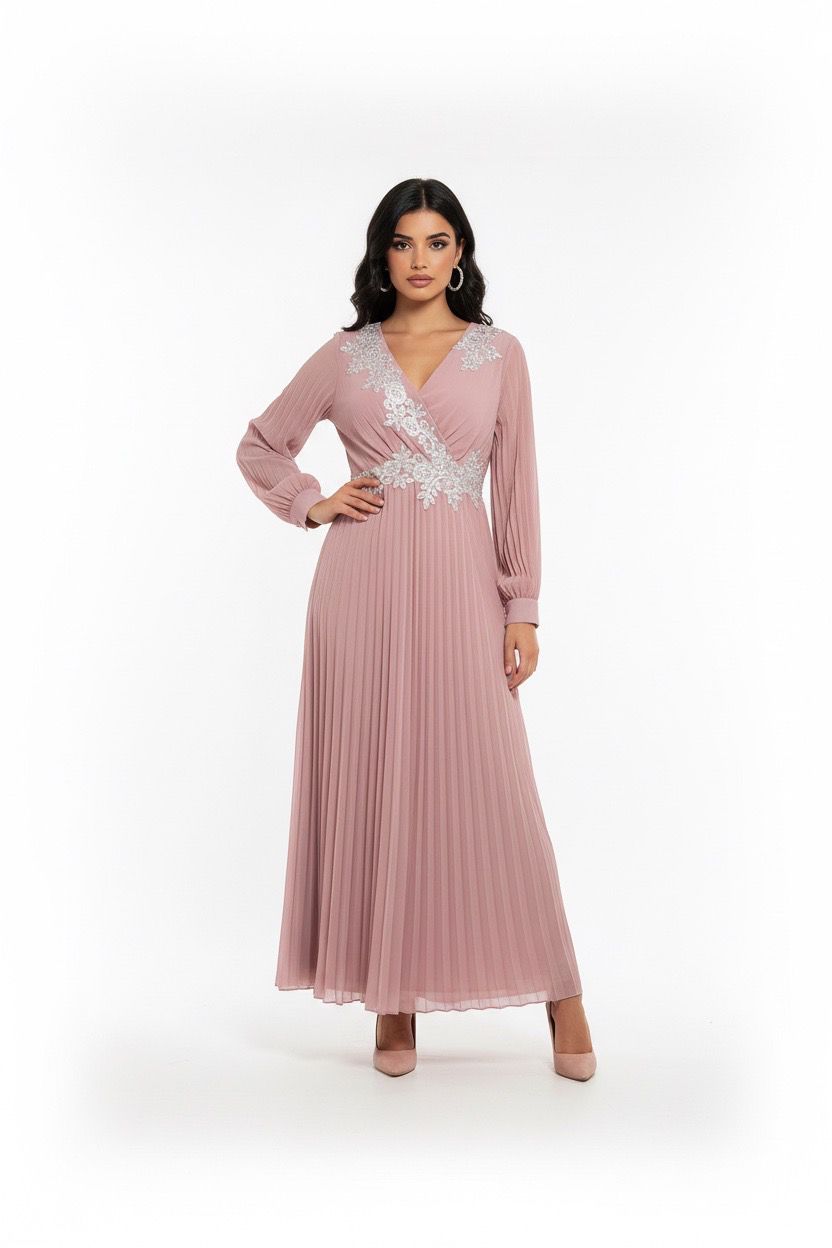 flowy long sleeves dress