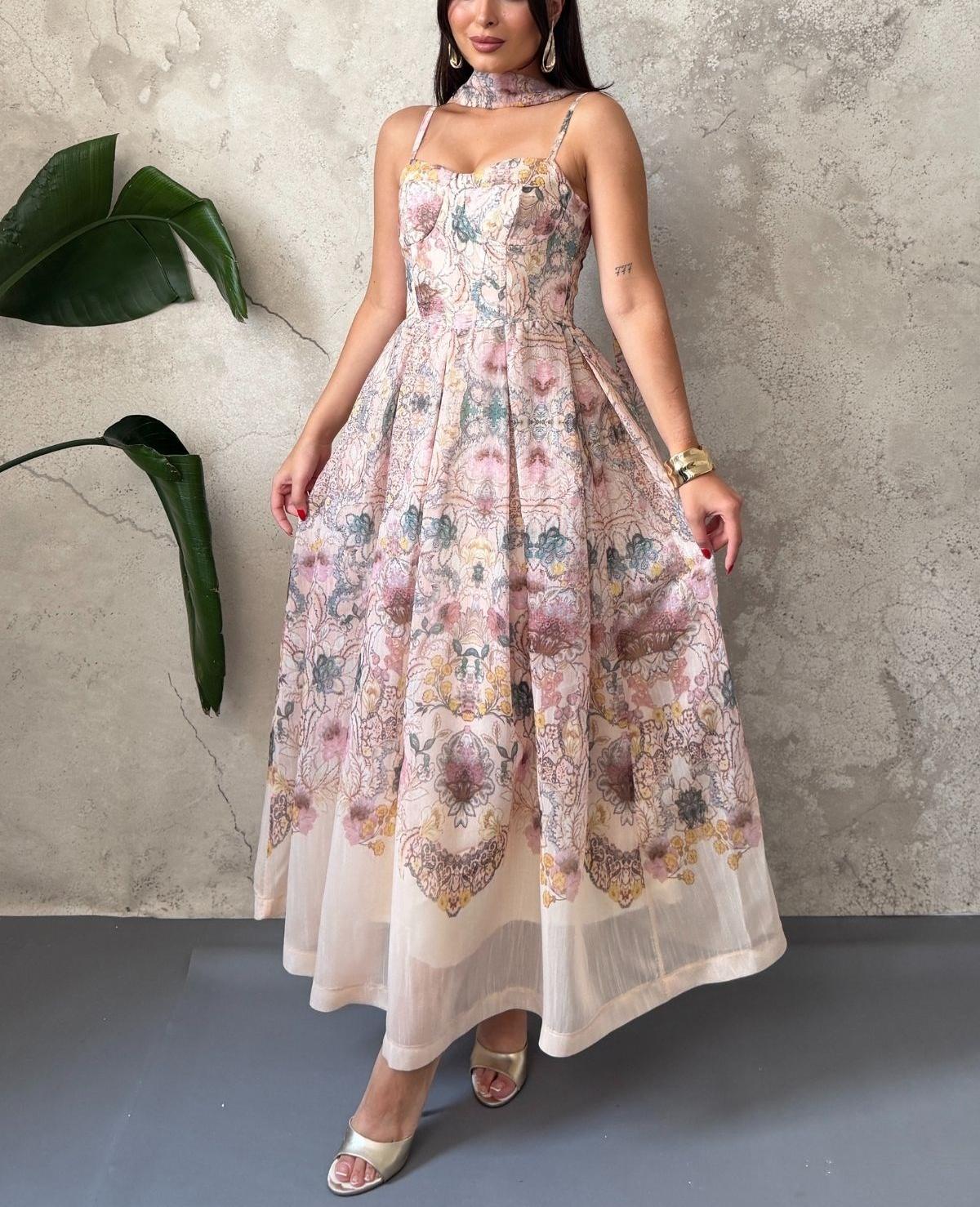 chiffon floral dress