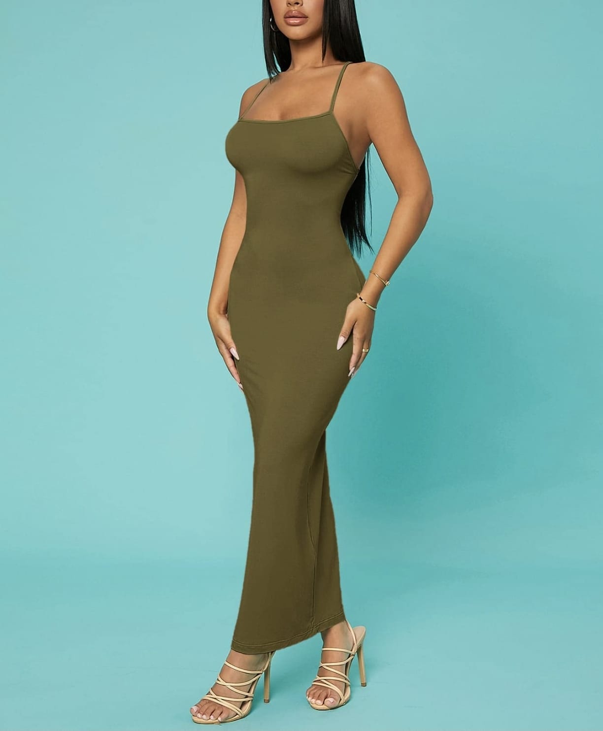 Maxi body hugging dress