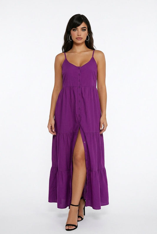 purple summer dress