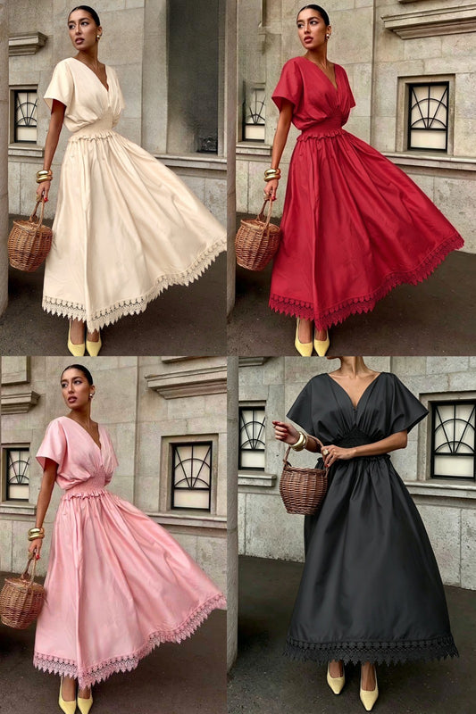 Bottom lace line dress