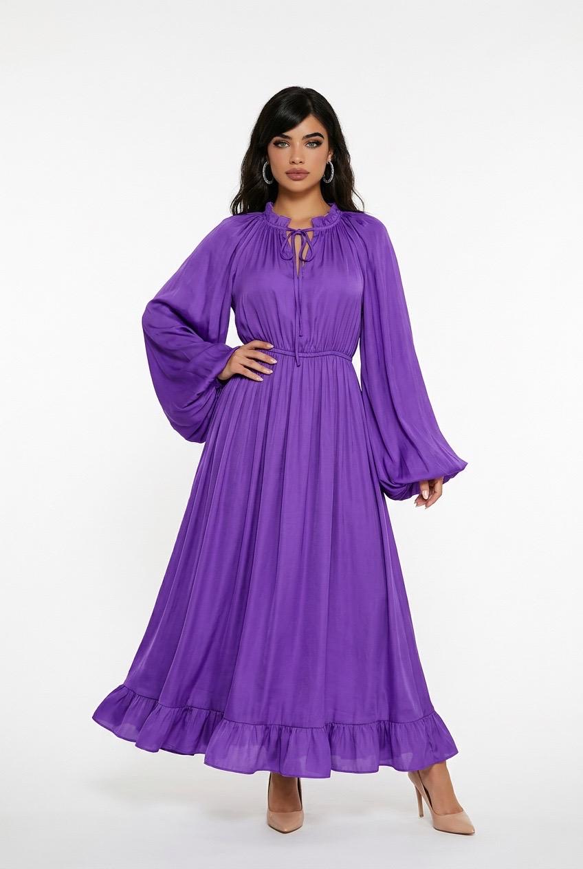 Balloon sleeved  Relaxed Dress