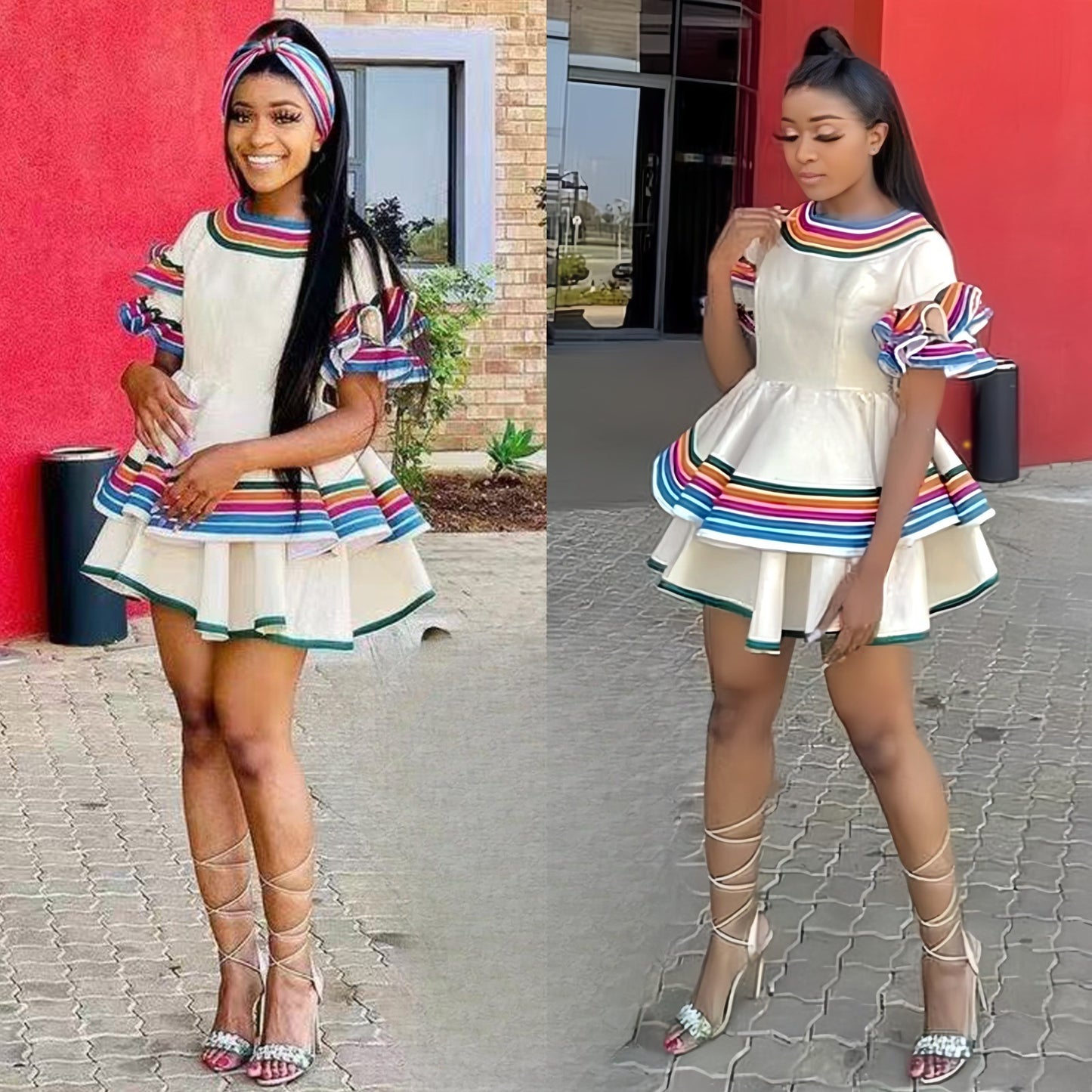 SHORT AFRICAN PRINT